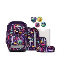 Ergobag Skolväskeset Pack JungleBear Lila blomma 1