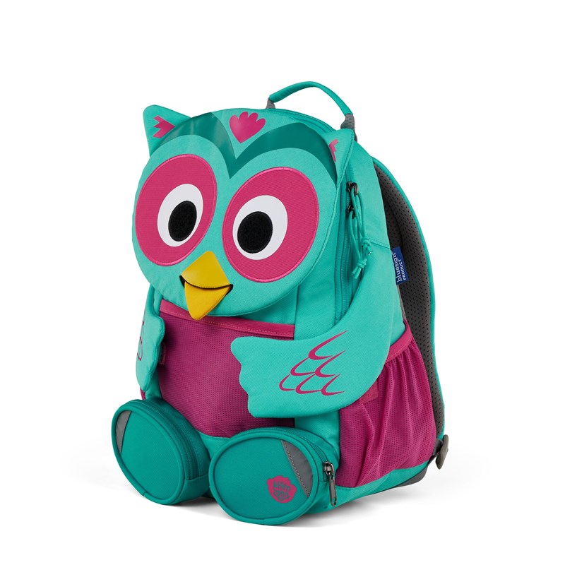 Affenzahn Barnryggsäck Large Friend Owl Turkos/Rosa 6