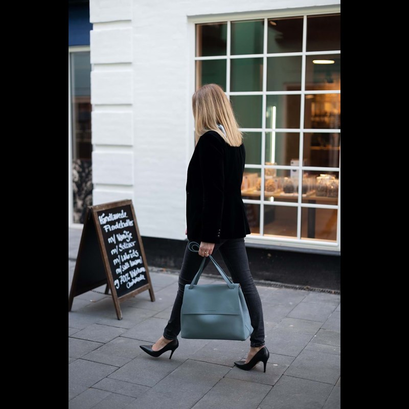 Naledi Copenhagen Skuldertaske Alex Large Blå Grå 6