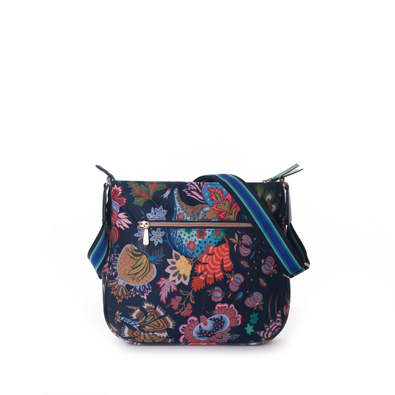 Oilily Skuldertaske M    Blå Blomst 4