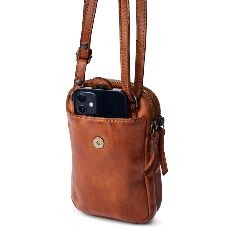 Pia Ries Mobiltaske Cognac 3