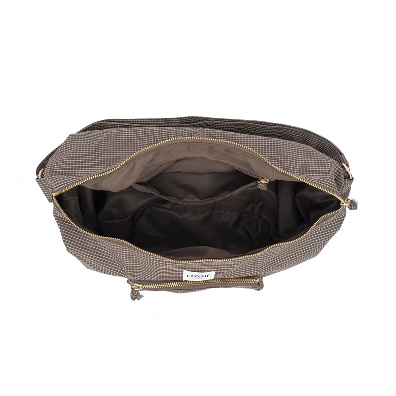 Conmé Bæltetaske Ella XL petit check Brun/Beige 4
