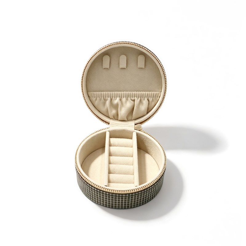 Conmé Smykkeskrin Olivia rundt Brun/Beige 6
