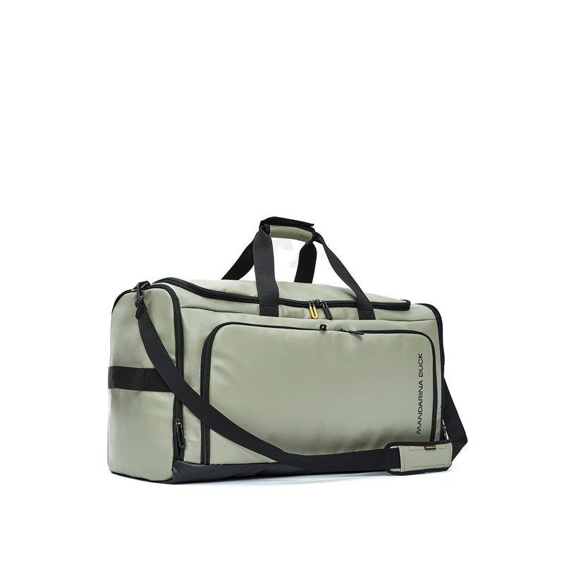 Mandarina Duck Reseväska Eco Coated Duffle Beige/grå 3