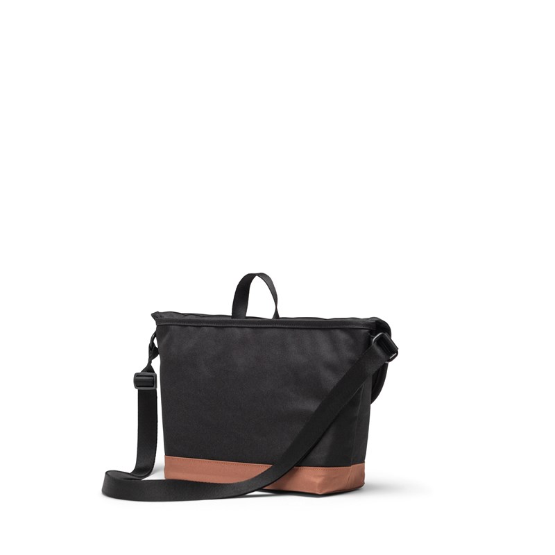 Herschel Axelväska Messenger Cove S Svart/Brun 3