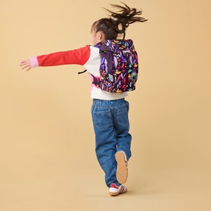 Ergobag Barnryggsäck Mini Jungle Lila blomma alt image