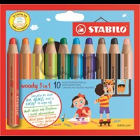 STABILO Färgpennor Woody 10-pack Flerfärgad
