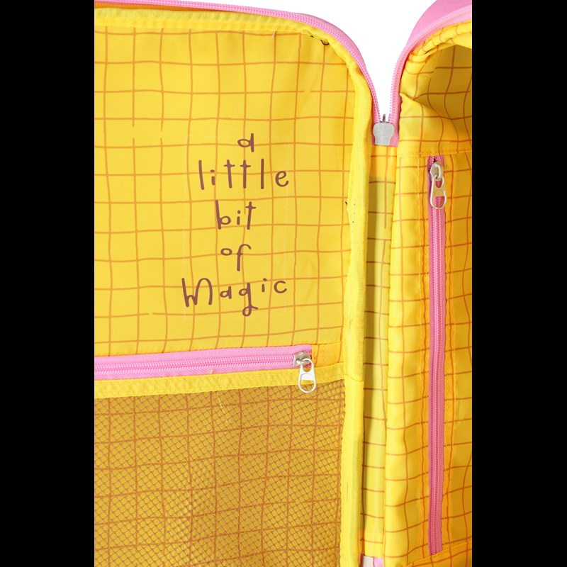 travelite Børnekuffert Unicorn Pink Str S 10