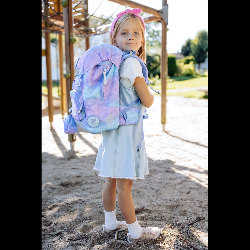 Beckmann Skolväskeset Classic Seashell ljusblå/lila 2