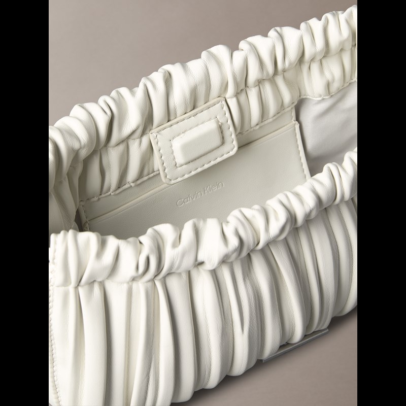 Calvin Klein Crossbody Drawstring Plisse Khaki 4