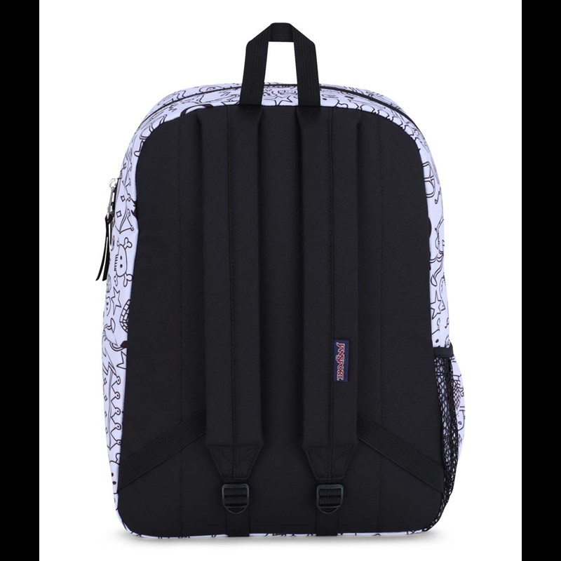 JanSport Rygsæk Cross Town Hvid med sort tekst 7