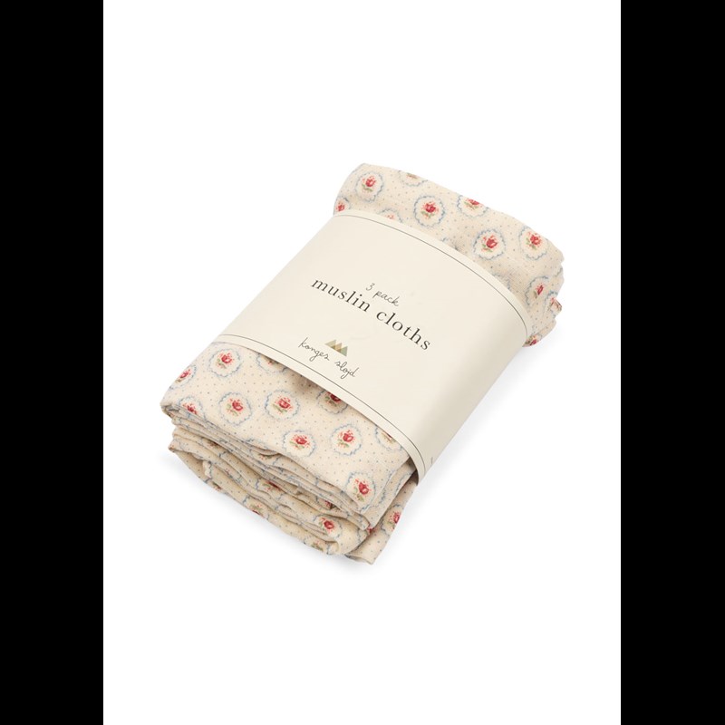 Konges Sløjd Stofble Muslin 3-Pack Hvid 1