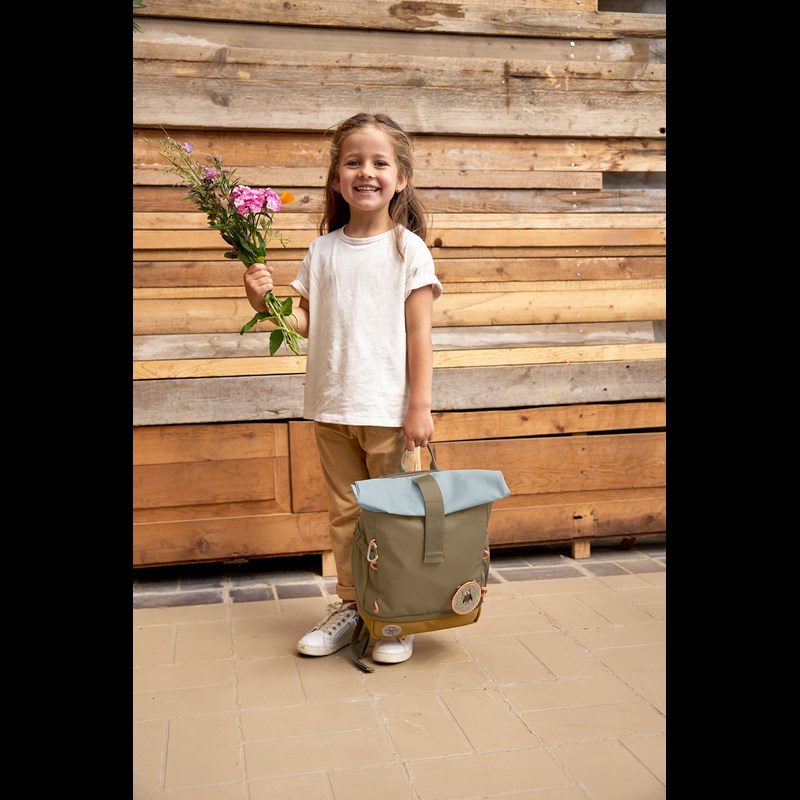 LÄSSIG Rygsæk Mini rolltop Grøn 2