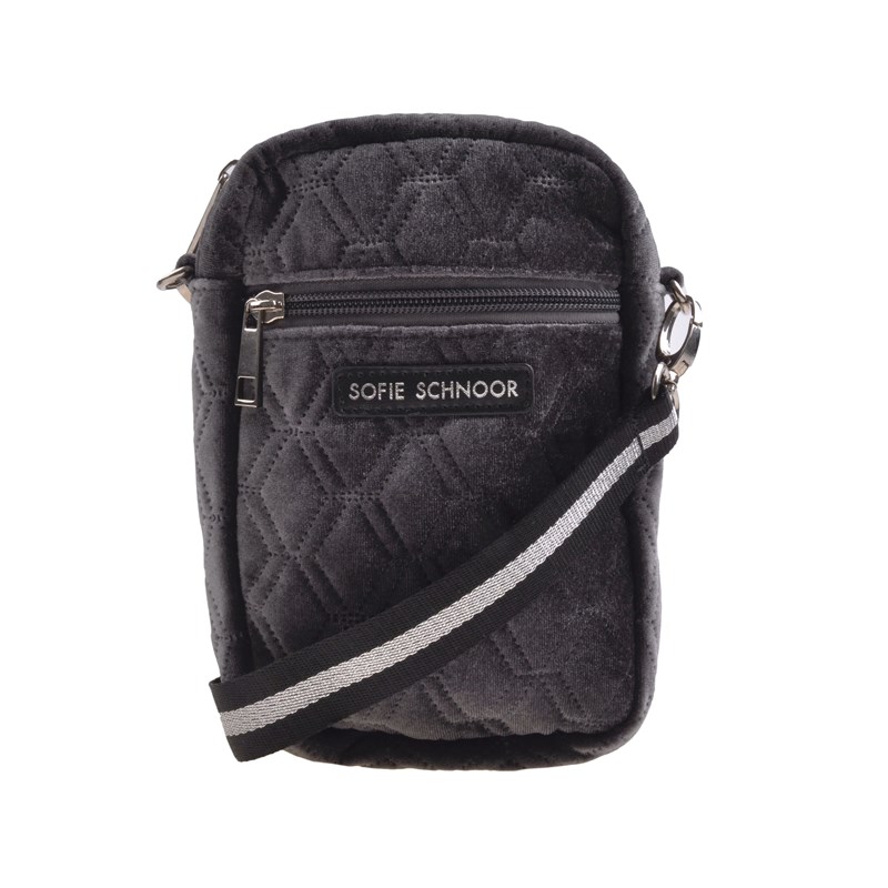 Sofie Schnoor Young Cross Body Velour Grå 1