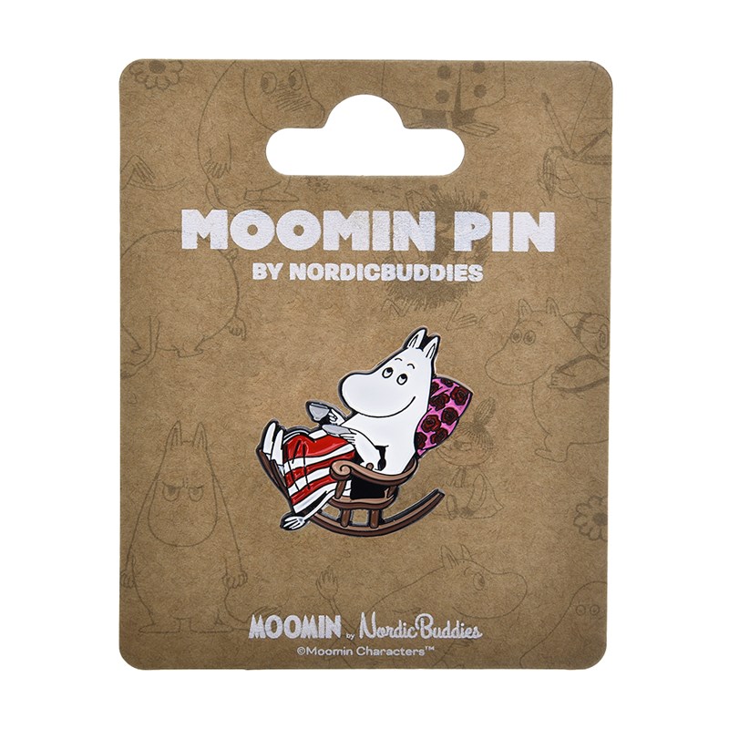Nordic Buddies Brosch Pin Muminmamman Röd/Vit 1