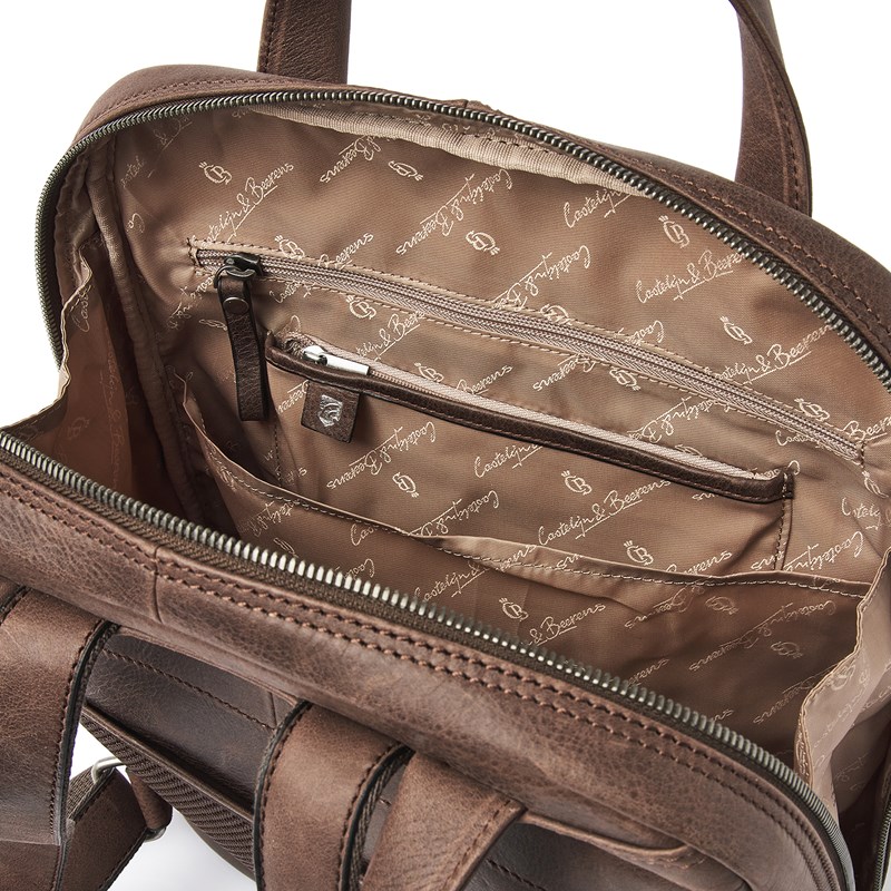 Castelijn & Beerens Ryggsäck RFID Mocca Brun 15" 7