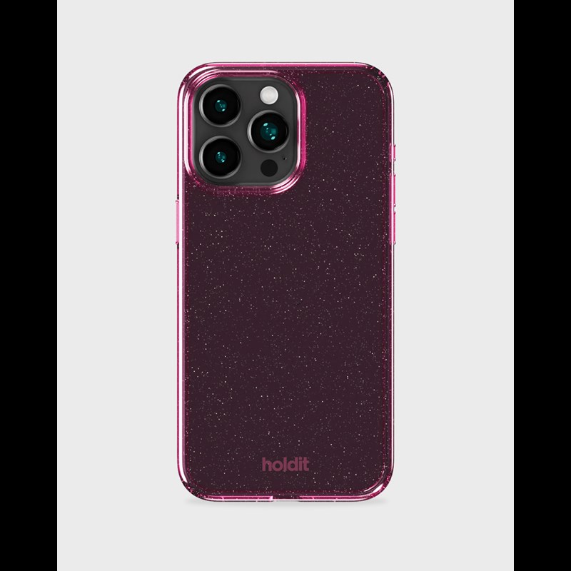 Holdit Mobilfodral Glitter Rosa Iphone 15 Pro 2