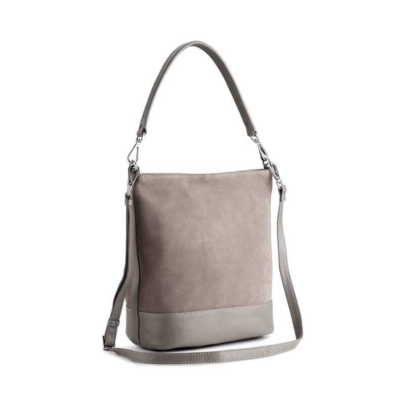 Markberg Skuldertaske Ulrika Suede Grå 6