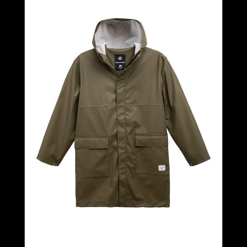 Herschel Regnjakke Long Classic Men's Grøn Str S 1