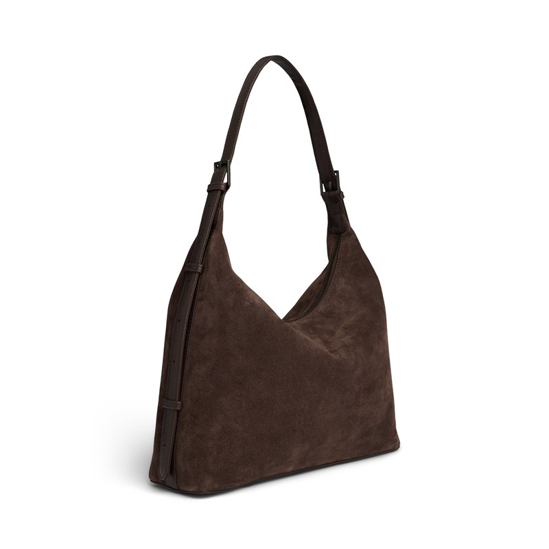 MARKBERG Skuldertaske TribecaMBG Suede M. Brun 14" 3
