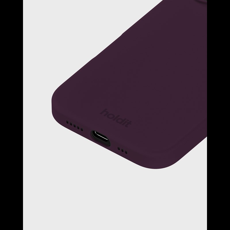 Holdit Mobilcover Deep Plum Blomme Iphone 16 3