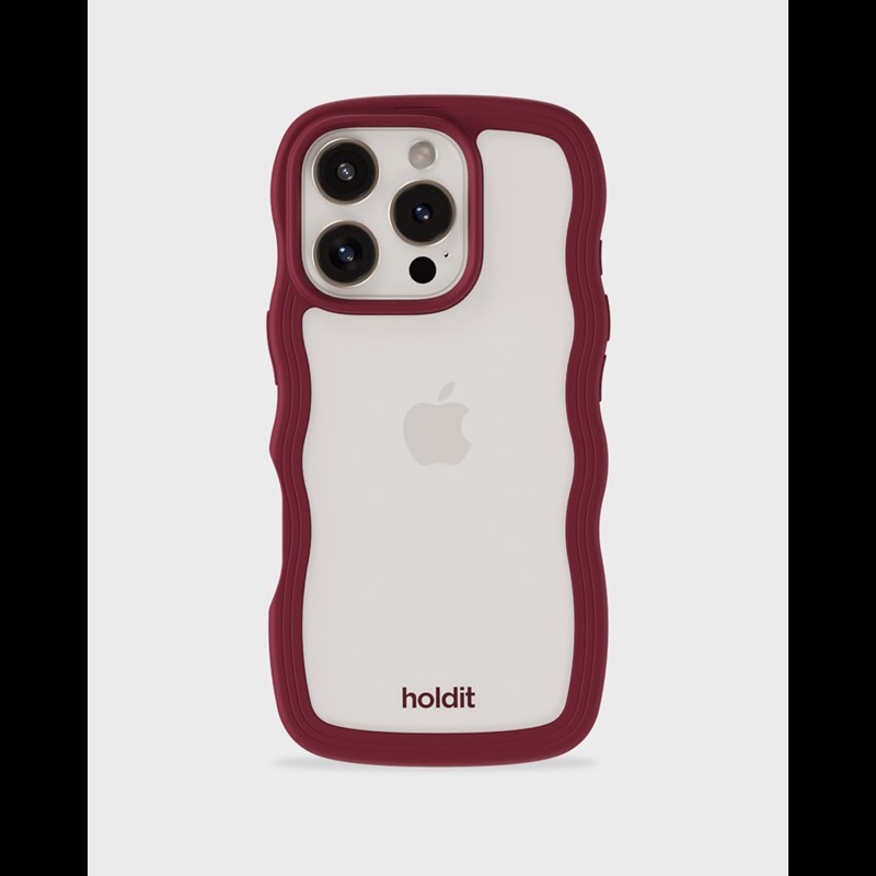 Holdit Mobilfodral Wavy Bordeaux Iphone 16 Pro Max 1