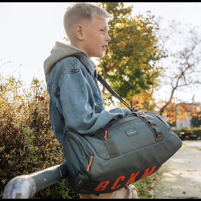 Beckmann Duffelbag Sport Jr. Green Ora. Grön/Orange 2