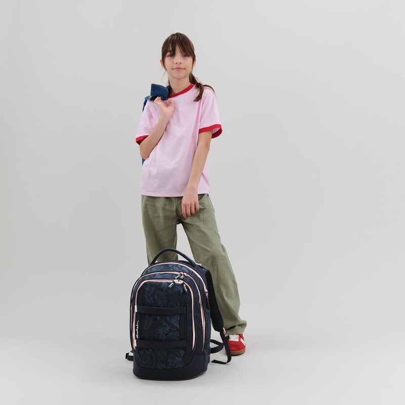 Satch Skoletaske Pack Midnight Jun. Sort/Lyserød 8