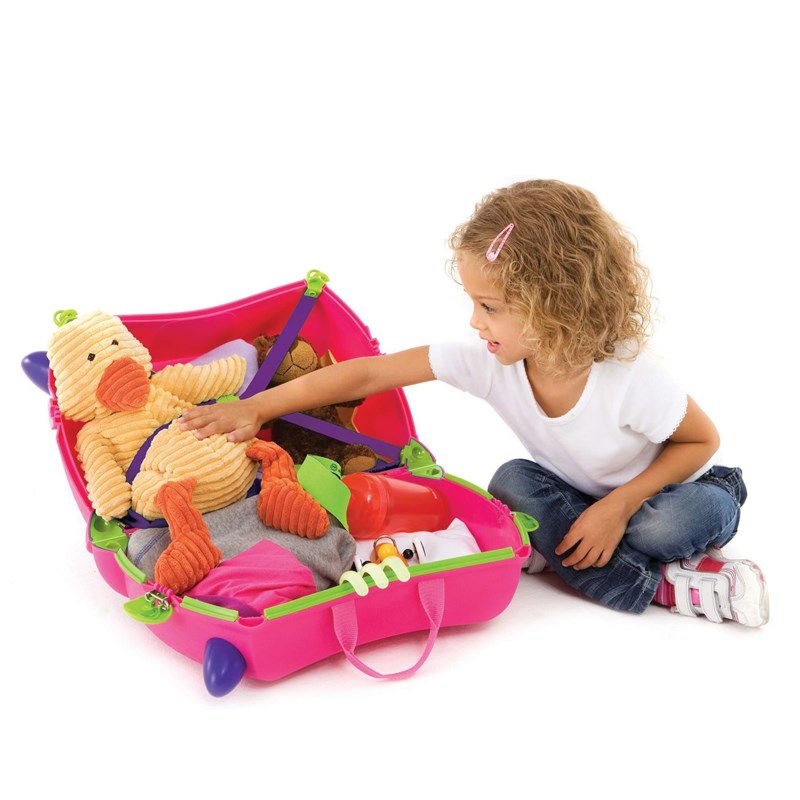 Trunki Børnekuffert med hjul Trixie Pink 4