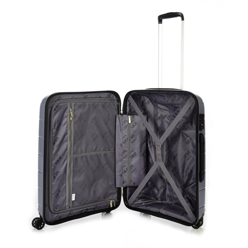 Aries Travel Kuffert Marbella Grå 65 Cm 4