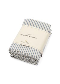Konges Sløjd Tygblöja Muslin 3-pack Blue Beige/blå 1