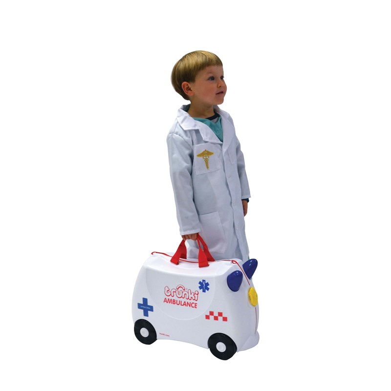 Trunki Børnekuffert Abbie Ambulance Hvid 6