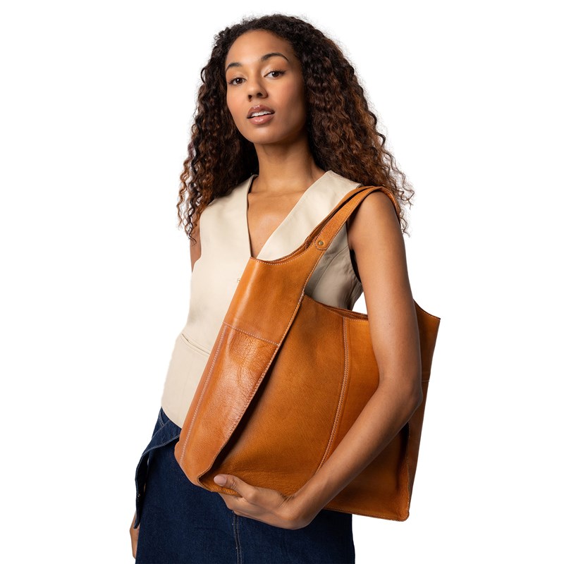 RE:DESIGNED Shopper Jona Big Cognac/brun 2