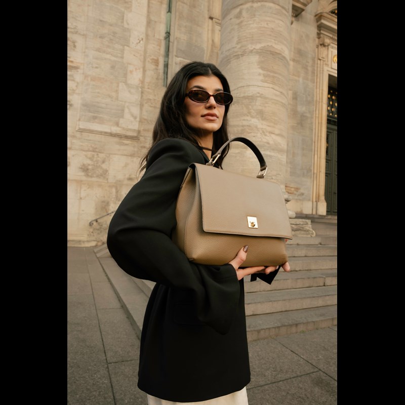 HERA Skuldertaske Barbara Taupe 2