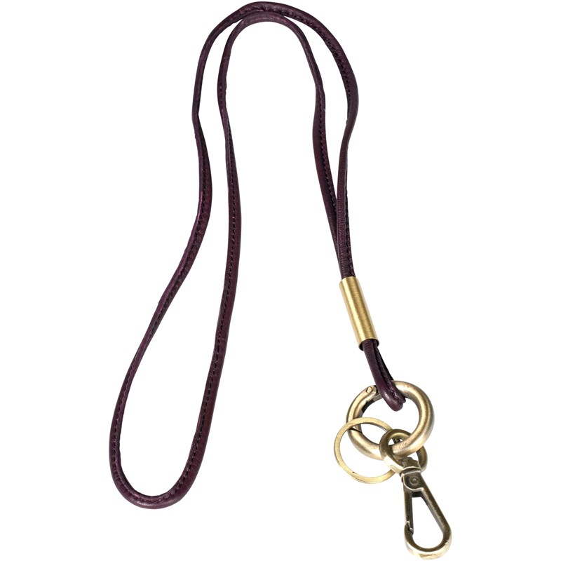 Aura Keyhanger - glat læder Bordeaux