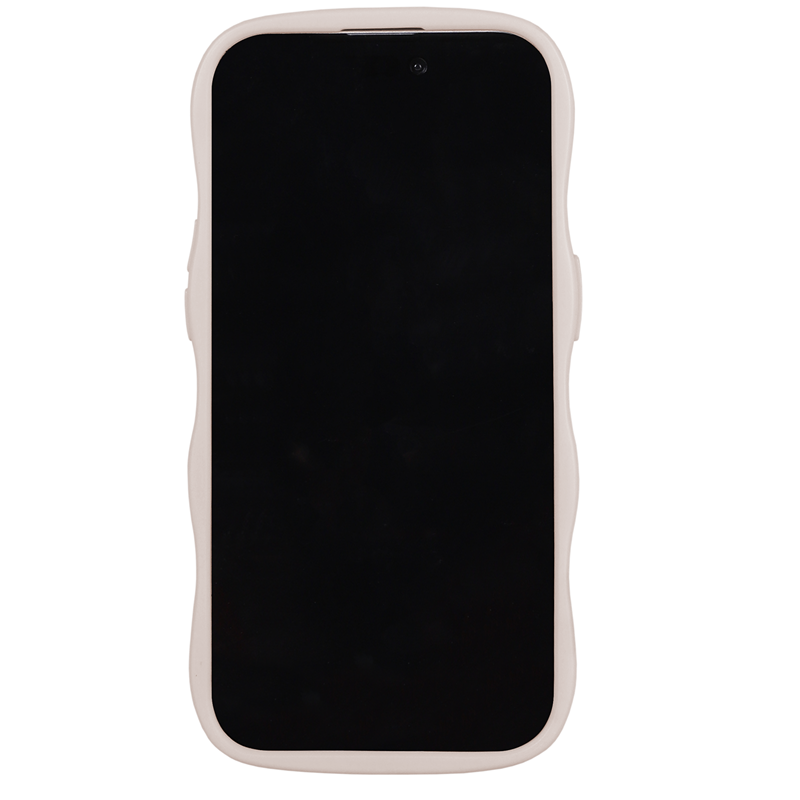 Holdit Mobilcover Wavy Beige Iphone 15 ProMax 3