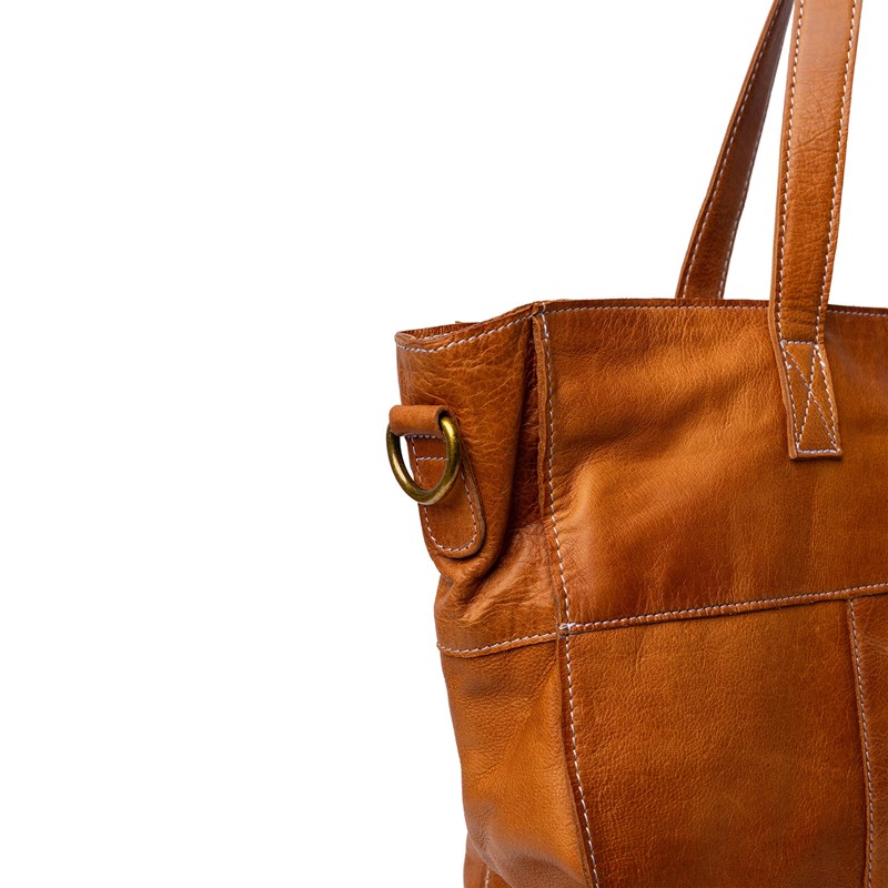 RE:DESIGNED Shopper June Cognac/brun 4