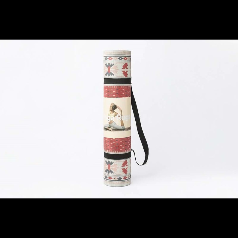 DOIY Yogamåtte Rød/Hvid 1