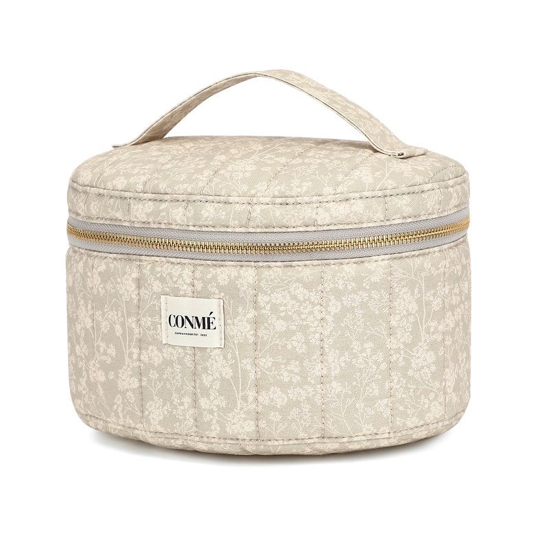 Conmé Beauty bag rund Soft Flower Beige 2