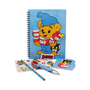 Bamse Skrivset A5 Blå/Orange alt image