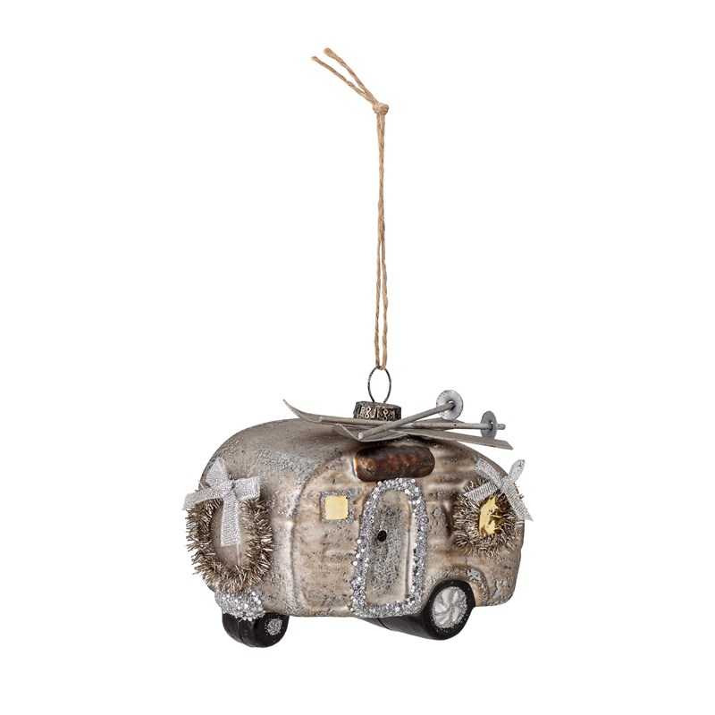 Bloomingville Julepynt Campingvogn Sølv 2