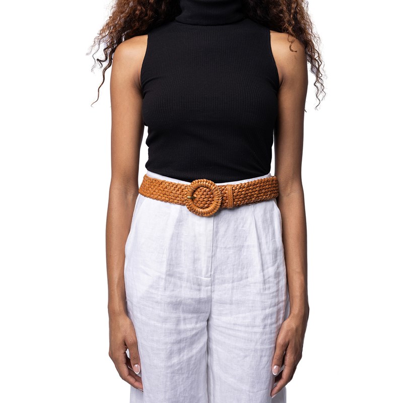 RE:DESIGNED Bælte Henley Cognac 90 Cm 2