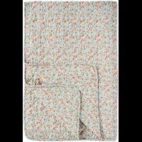 Ib Laursen Tæppe Quiltet Blå Blomst 1