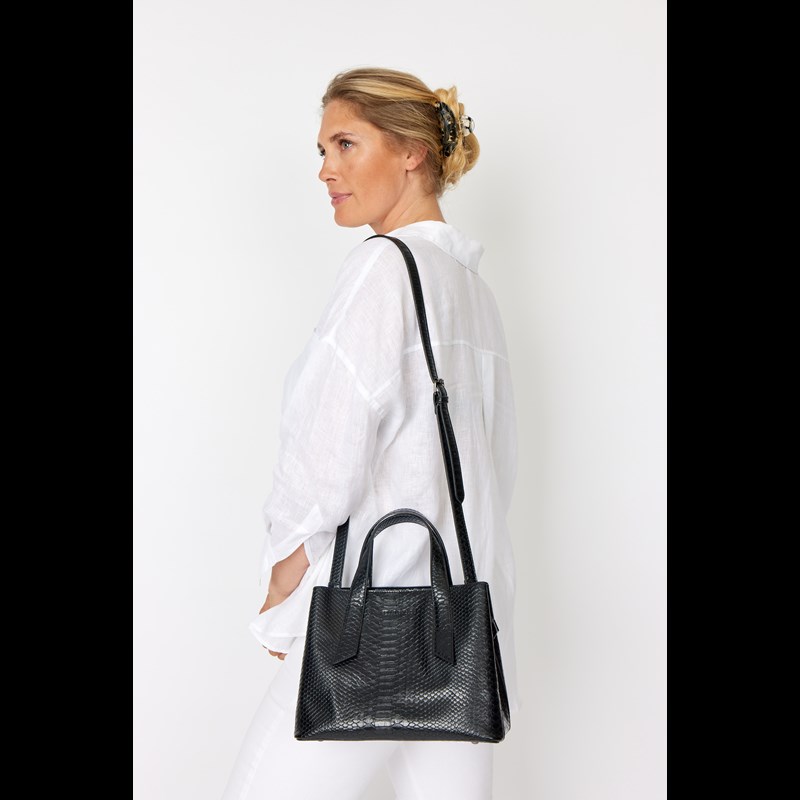 Bella Ballou Crossbody väska orm Svart 2