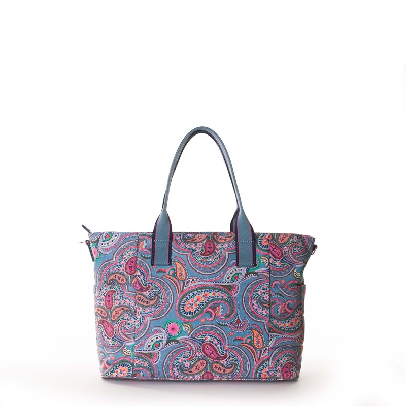 Oilily Pusletaske Blå Blomst 4