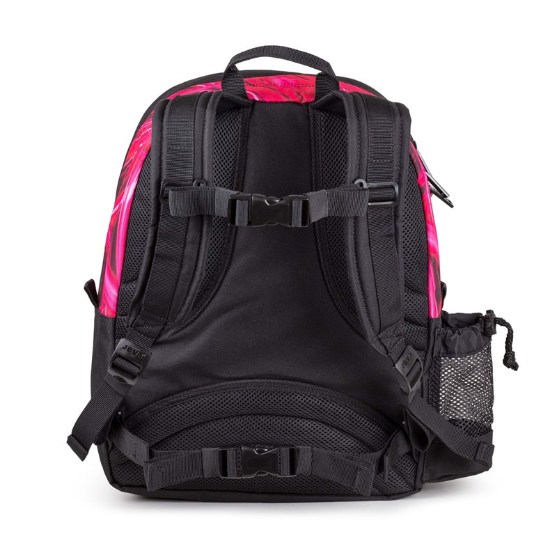 JEVA Ryggsäck Square Pink Lightning Svart/rosa 3