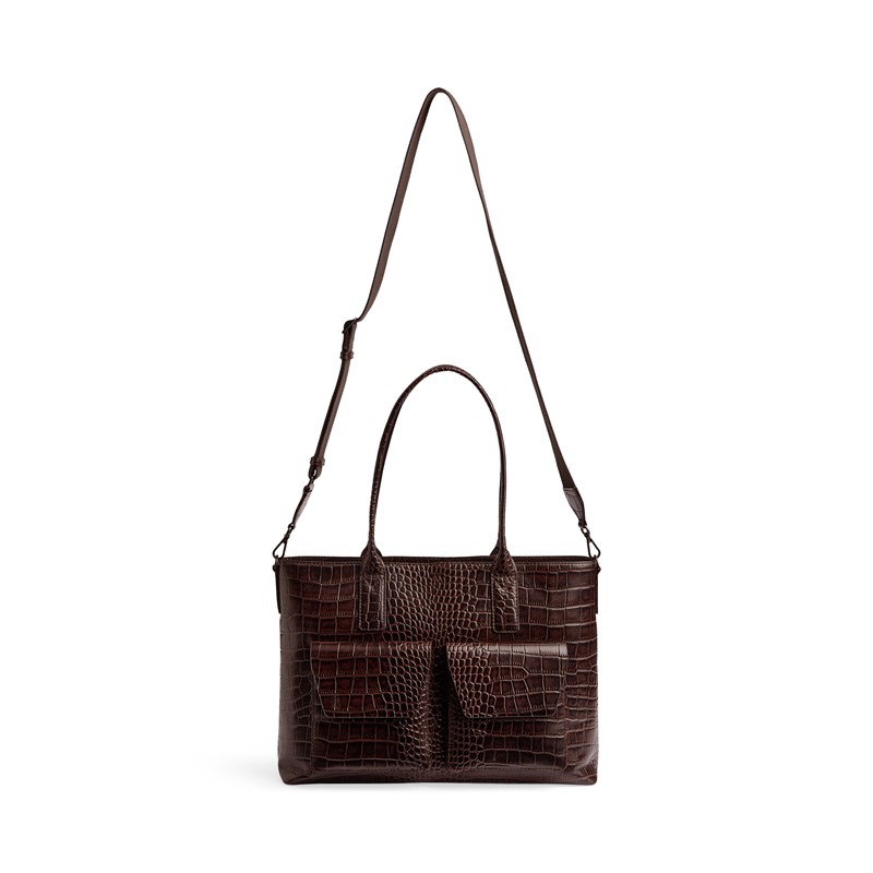 MARKBERG Computertaske KelseyMBG Croco M. Brun 14" 4