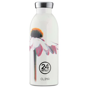 24Bottles Termoflaske Clima Bottle Hvid blomst