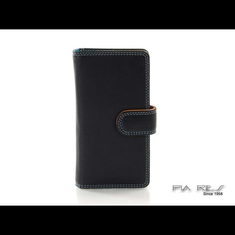 Pia Ries Mobilcover m/RFID Sort m/strib iPhone 6/6S/7/8/SE 3