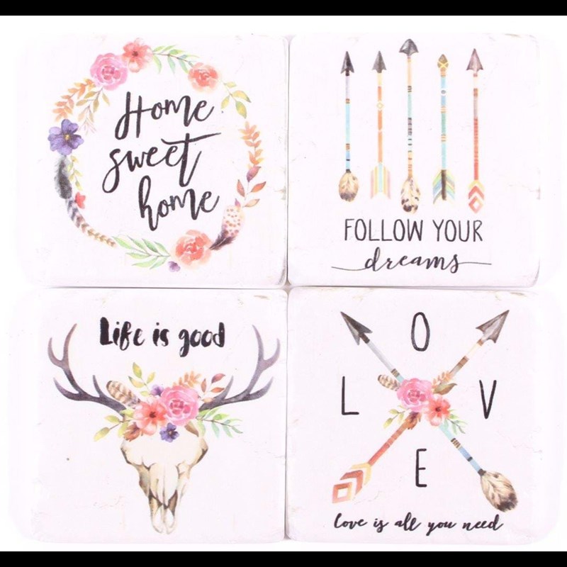 Lafinesse Bordskåner 4 stk.  Ass farver 1